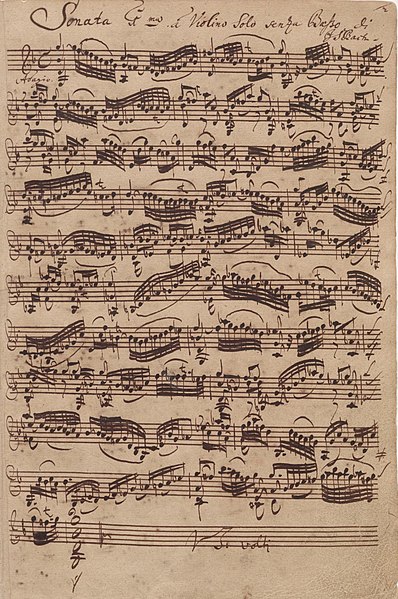First page of the autograph